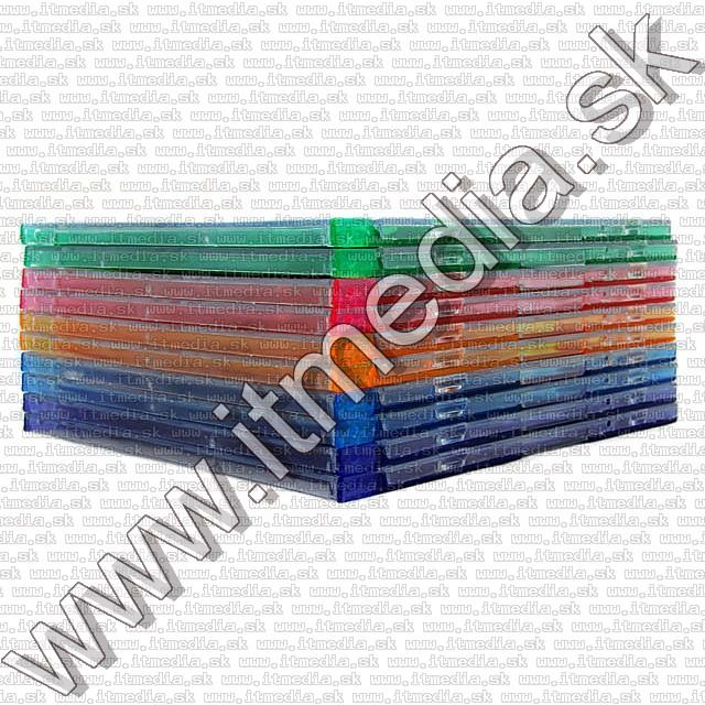 Image of CD Case *OMEGA*, slim, ---COLOR--- 10-pack (IT5931)