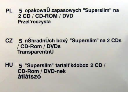 Image of CD Case, *DOUBLE* slim, Clear 5mm *5-pack* (IT3443)