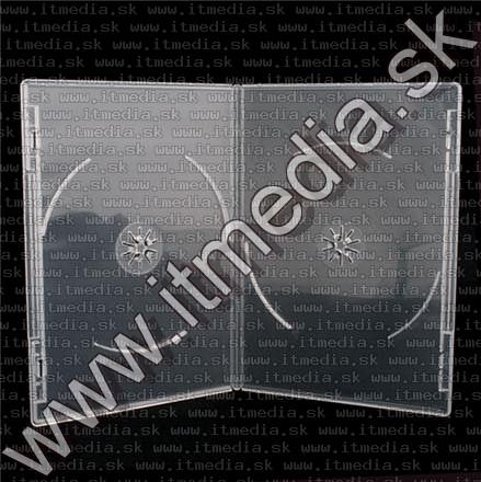 Image of Slim DVD Case (7mm) Double *PREMIUM* **Super CLEAR** (IT7059)