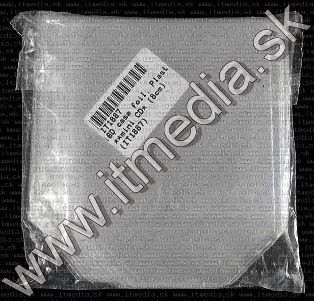 Image of CD Case foil, Plastic, **mini CD*** (8cm) (IT1887)