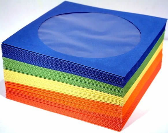 Image of Paper CD sleeves, *****COLOR MIX***** 100pk (IT2637)