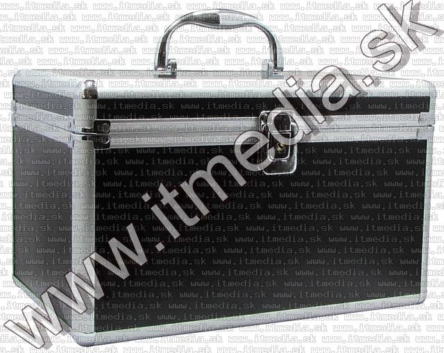 Image of Aluminium 200 pcs CD Box, **BLACK** (IT1953)