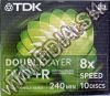 Olcsó TDK DVD+R Double Layer 8x NormalJC (IT1336)