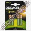 Olcsó Duracell Stay Charged akku HR03 4x750 mAh AAA *Ready2Use* (IT8411)