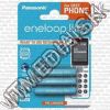 Olcsó Panasonic Eneloop Lite akku HR03 3x550 mAh AAA *BLISTER* *Ready2Use* DECT (IT13706)
