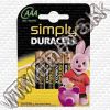 Olcsó Duracell Simple Alkaline Battery 4xAAA LR03 (IT13112)