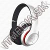 Olcsó Vezetéknélküli Bluetooth fejhallgató és MP3 lejátszó (microSD) Fehér FH0916W (IT14848)