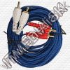 Olcsó 2x RCA-RCA Kábel, HQ, 5m (kek) (IT9562)