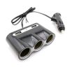 Olcsó Car Cigar Socket 3-way Splitter Cable with 2xUSB 2.4A (IT14572)