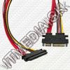 Olcsó SATA Power+Data Cable Extender 45cm (IT8517)