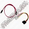 Olcsó S-ATA Cable SET (50cm data + power) (IT2096)