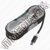 Olcsó USB - microUSB kábel 1.5m *Cipőfűző* *Hengeres* *Fekete* (IT12011)