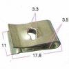 Olcsó Panel Screw U-Clips (metal) 3.3mm (IT11133)