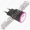 Olcsó Omega Univerzális Telefon Töltő USB 1500mA *Rózsaszín* 230V (42893) (IT11777)
