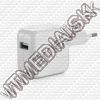 Olcsó Univerzális Telefon Töltő USB 2000mA 5V *Fehér* 230V MB051ZM/a (IT13510)
