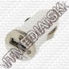 Olcsó Bullet Mini Universal-iPhone 12V (CAR) USB charger *White* 500mA INFO! (IT12853)