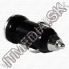 Olcsó Bullet Mini Universal-iPhone 12V (CAR) USB charger *Black* 1000mA INFO! (IT9687)
