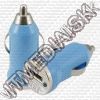Olcsó Bullet Mini Universal-iPhone 12V (CAR) USB charger *Blue* 800mA INFO! (IT10604)
