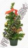 Olcsó Plastic Christmas Tree Mini 60cm Yellow and Red Chain Decor (IT5048)