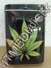 Olcsó Metal Cigarette Box 22x65x95mm *Ganja Leaf* (IT10123)
