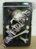 Olcsó Metal Cigarette Box 22x65x95mm *Skull* (IT10118)
