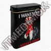 Olcsó Metal Cigarette Box 25x70x90mm *Satans Army* (IT8654)