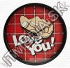 Olcsó Romantic Love Wall Clock 01 *Love You* 25cm (IT5233)