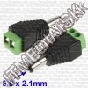 Olcsó DC connector plug *Male* Screw mount 5.5 x 2.1mm (IT9569)
