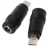 Olcsó DC connector adapter 5.5x2.1mm Socket to microUSB (IT13739)