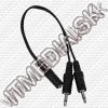 Olcsó Jack (2x 3.5 MONO) - Jack (3.5 STEREO) converter *cable* (airplane) (IT9075)
