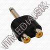 Olcsó Jack (6.3) mono - 2x RCA converter (IT9257)