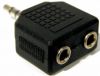Olcsó Stereo Jack Splitter (3.5 plug, 2x3.5 hole stereo) (IT2758)