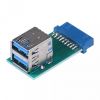 Olcsó USB alaplapi adapter 19-pin 2x USB 3.0 Aljzat (IT12836)