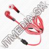 Olcsó Aima AM-2128 Earphone 3.5mm *Red *Silicone* (IT10014)