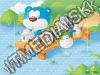 Olcsó Plastic Gift Bag 9x31x39cm *Ibis and Penguins* *Green* (IT8178)