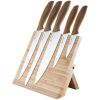 Olcsó Platinet Kitchen Knife 5-set With Magnetic Bamboo holder (IT14266)