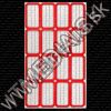 Olcsó Noname Self-adhesive labels 28x50mm (16) Red (IT8032)