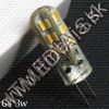 Olcsó LED izzó G4 foglalatos Szilikonos 3Watt 24x3014SMD 12V Meleg Fehér (IT9776)