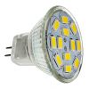 Olcsó LED izzó MR11 (GU4, G4) (DC/AC 12v) Meleg Fehér 4W (12 led) (IT10232)