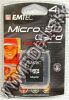 Olcsó Emtec microSD-HC Secure Digital card 4GB class4 (IT3375)