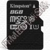 Olcsó Kingston microSD-HC kártya 8GB UHS-I U1 Class10 Adapter nélkül! (45/10 MBps) (IT11569)