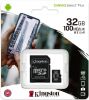 Olcsó Kingston microSD-HC 32GB Class10 UHS-I U1 A1 + adapter (100R/10W) Canvas Select Plus (IT14374)