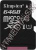 Olcsó Kingston microSD-XC kártya 64GB UHS-I U1 *Class10* INFO! adapter nélkül (45/10 MBps) (IT11559)