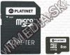 Olcsó Platinet microSD-HC kártya 8GB *Class6* *3 év garancia* + adapter (IT7915)