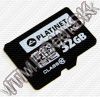 Olcsó Platinet microSD-HC kártya 32GB *Class10* *3 év garancia* + adapter (IT11479)