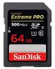 Olcsó Sandisk SD-XC kártya 64GB UHS-II U3 UHD 4K *Extreme Pro* 300/260 MB/s (IT13226)