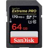 Olcsó Sandisk SD-XC kártya 64GB UHS-I U3 UHD 4K *Extreme Pro* [170R90W] (IT13860)