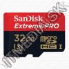 Olcsó Sandisk microSD-HC kártya 32GB UHS-I U3 *Extreme Pro* 95R/90W MB/s + adapter (IT10940)