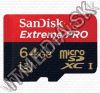 Olcsó Sandisk Extreme microSD-XC kártya 64GB UHS-I U3 V30 A2 [170R90W] +adapter (IT13663)