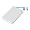 Olcsó Omega Slim Powerbank Li-Po 2000mAh White (42805) *Credit Card* (IT12808)